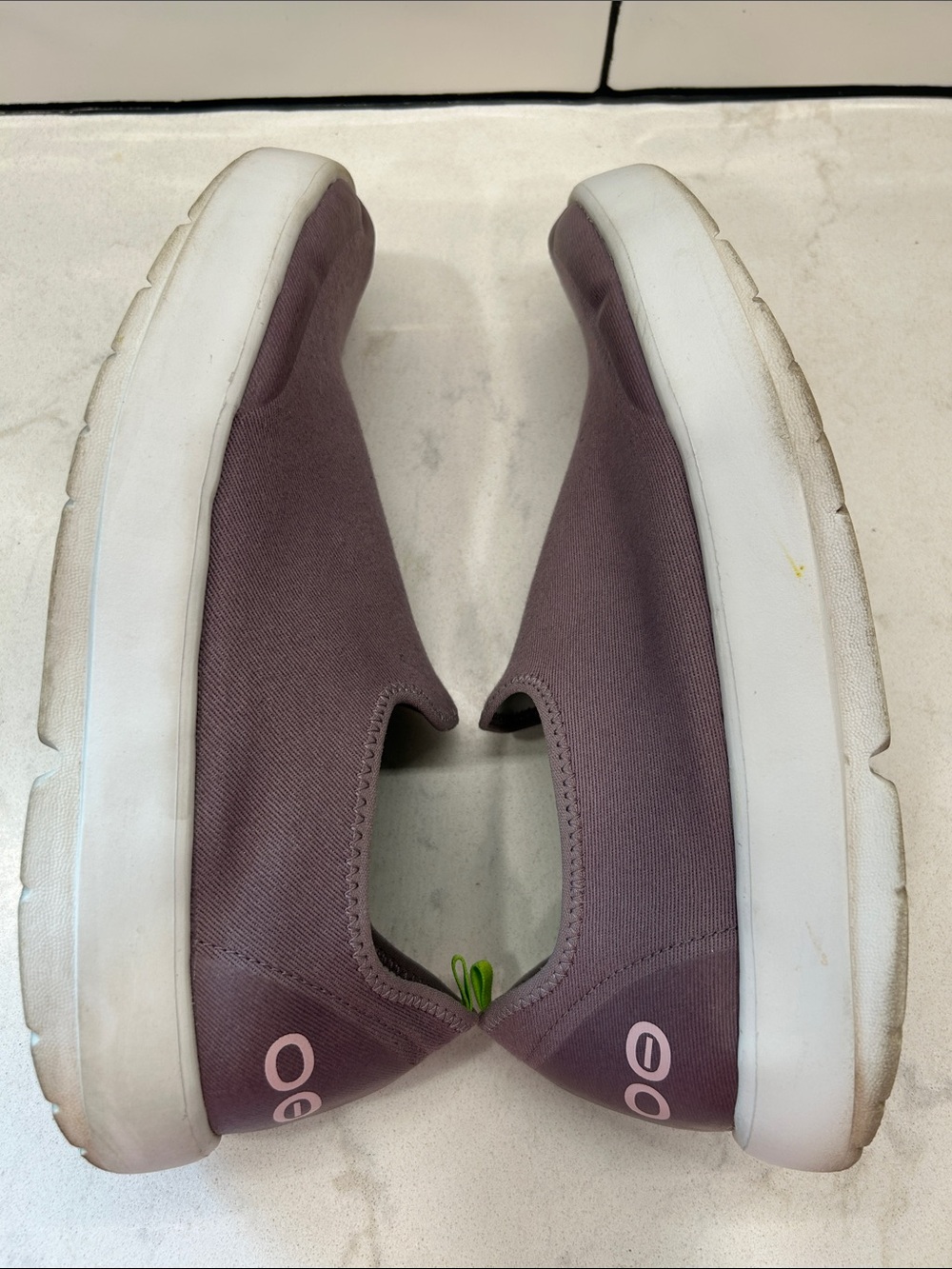 Oofos Womens OOmg Eezee Slip On Shoe Size11 Mauve Purple Recovery Comfort Sporty - Picture 10 of 15